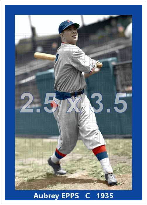 Aubrey Epps - 1935 Pittsburgh Pirates - choose a size & style