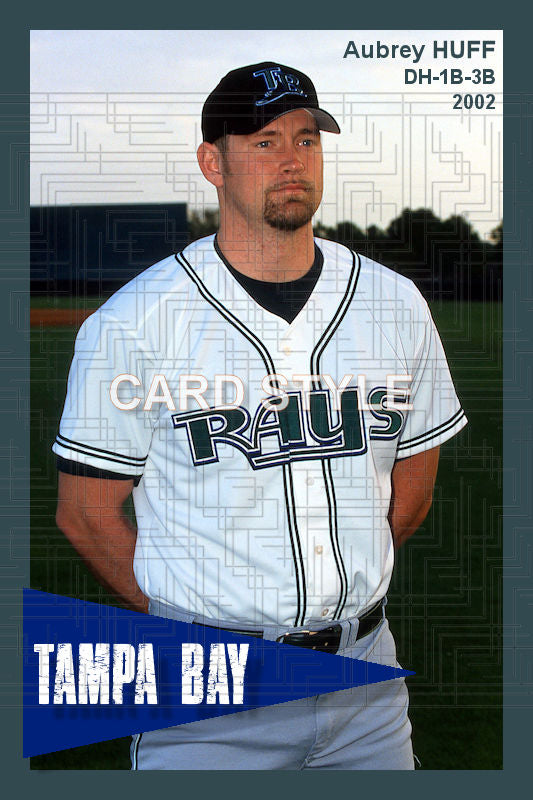 Aubrey Huff - 2002 Tampa Bay Devil Rays - choose a size & style