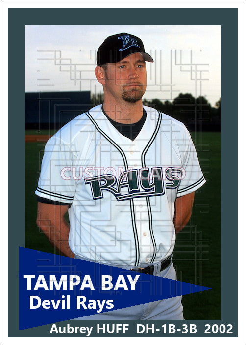 Aubrey Huff - 2002 Tampa Bay Devil Rays - choose a size & style
