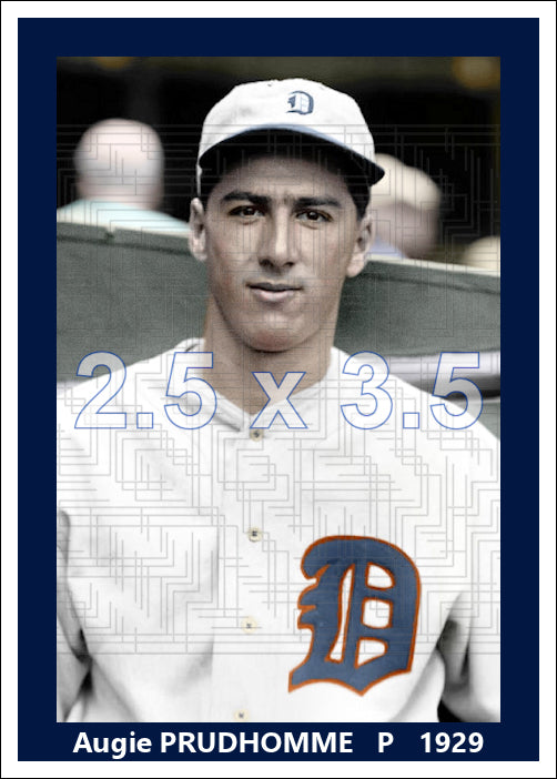 Augie Prudhomme - 1929 Detroit Tigers - choose a size & style