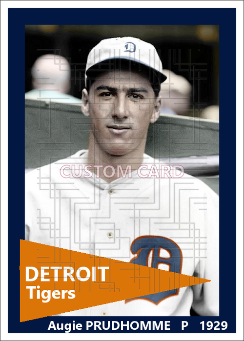 Augie Prudhomme - 1929 Detroit Tigers - choose a size & style