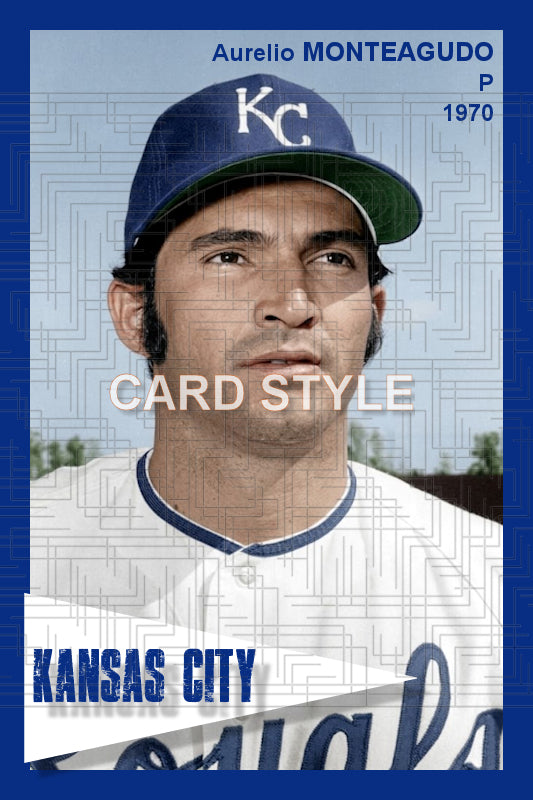 Aurelio Monteagudo - 1970 Kansas City Royals - choose a size & style