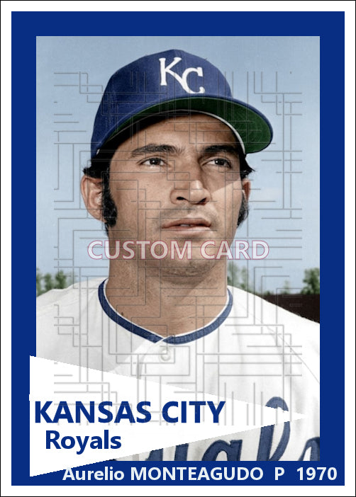 Aurelio Monteagudo - 1970 Kansas City Royals - choose a size & style