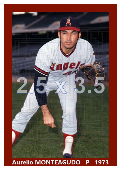 Aurelio Monteagudo - 1973 California Angels - choose a size & style