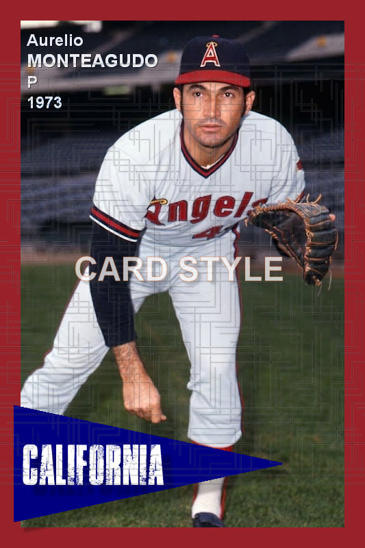 Aurelio Monteagudo - 1973 California Angels - choose a size & style