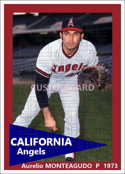 Aurelio Monteagudo - 1973 California Angels - choose a size & style