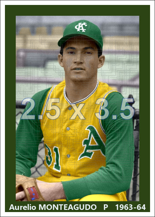 Aurelio Monteagudo - 1963-64 Kansas City Athletics - choose a size & style