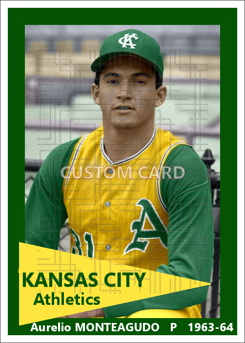 Aurelio Monteagudo - 1963-64 Kansas City Athletics - choose a size & style
