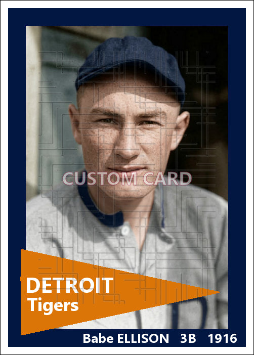Babe Ellison - 1916 Detroit Tigers - choose a size & style