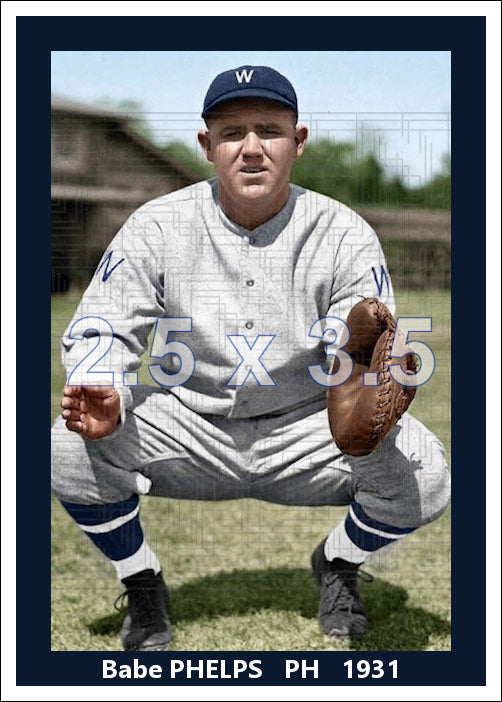 Babe Phelps - 1931 Washington Senators - choose a size & style