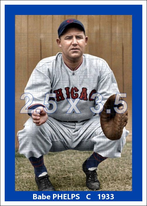 Babe Phelps - 1933 Chicago Cubs - choose a size & style