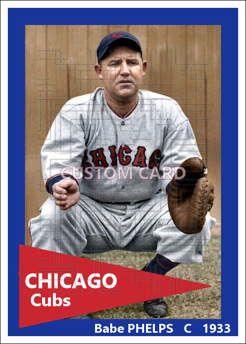 Babe Phelps - 1933 Chicago Cubs - choose a size & style