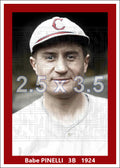 Babe Pinelli - 1924 Cincinnati Reds - choose a size & style