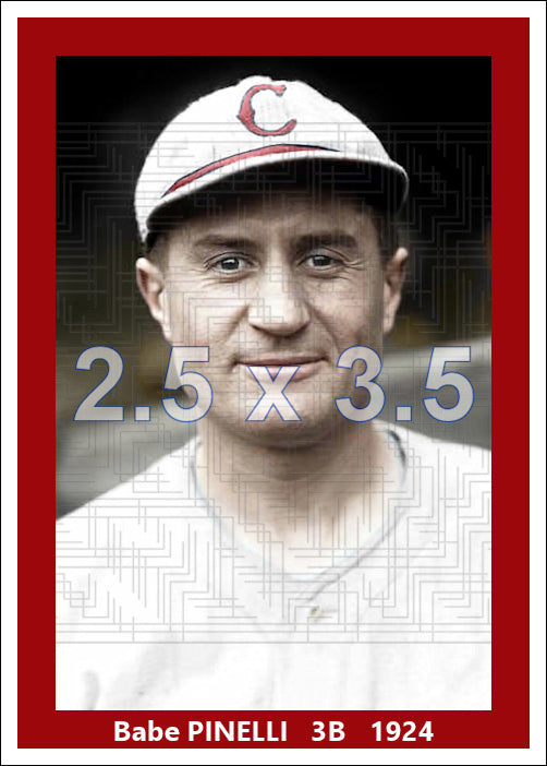Babe Pinelli - 1924 Cincinnati Reds - choose a size & style