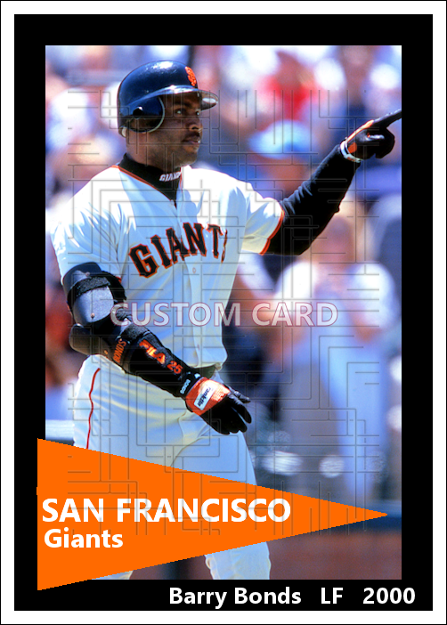 Barry Bonds - 2000 San Francisco Giants - choose a size & style