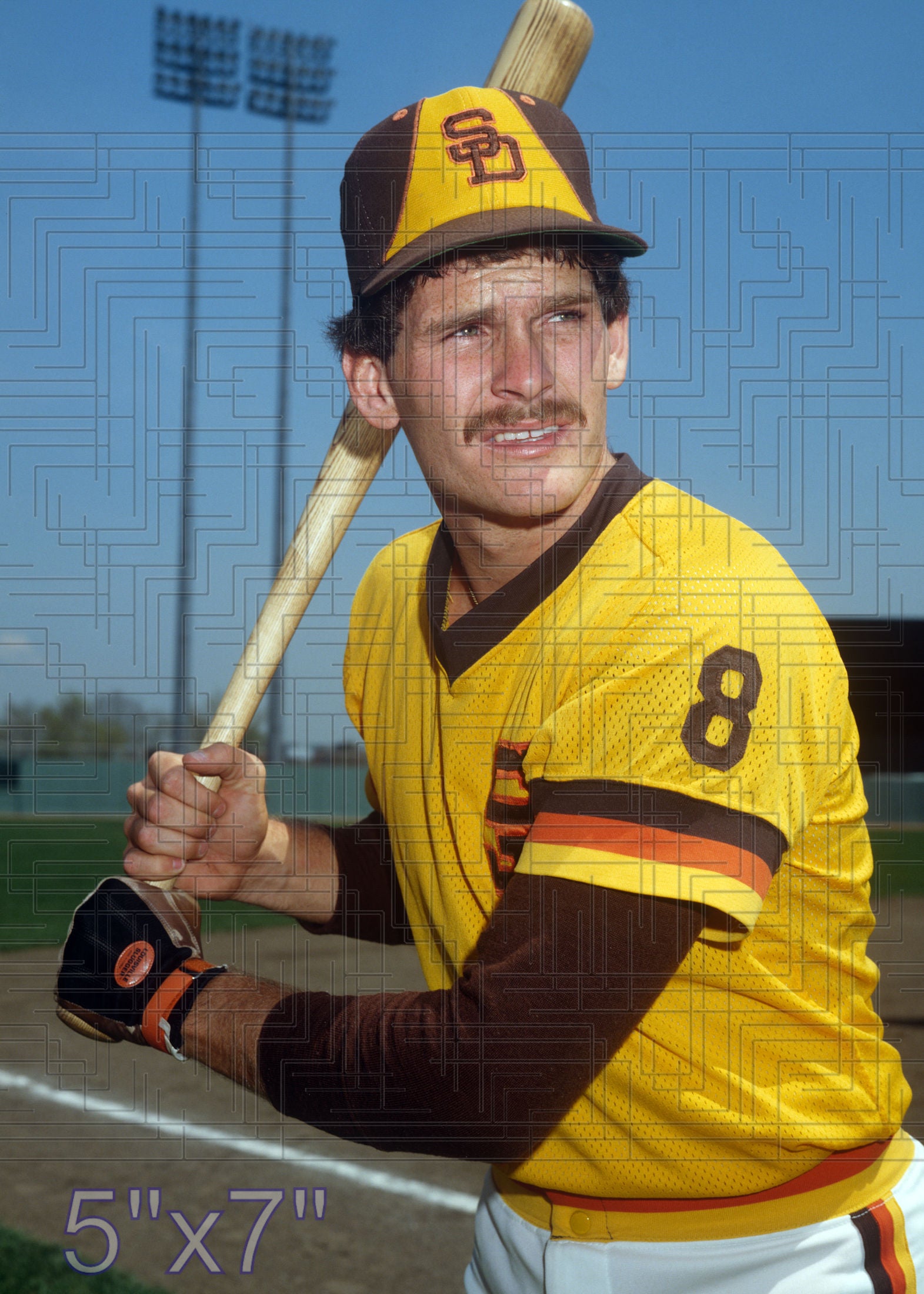 Barry Evans - 1980 San Diego Padres - choose a size & style