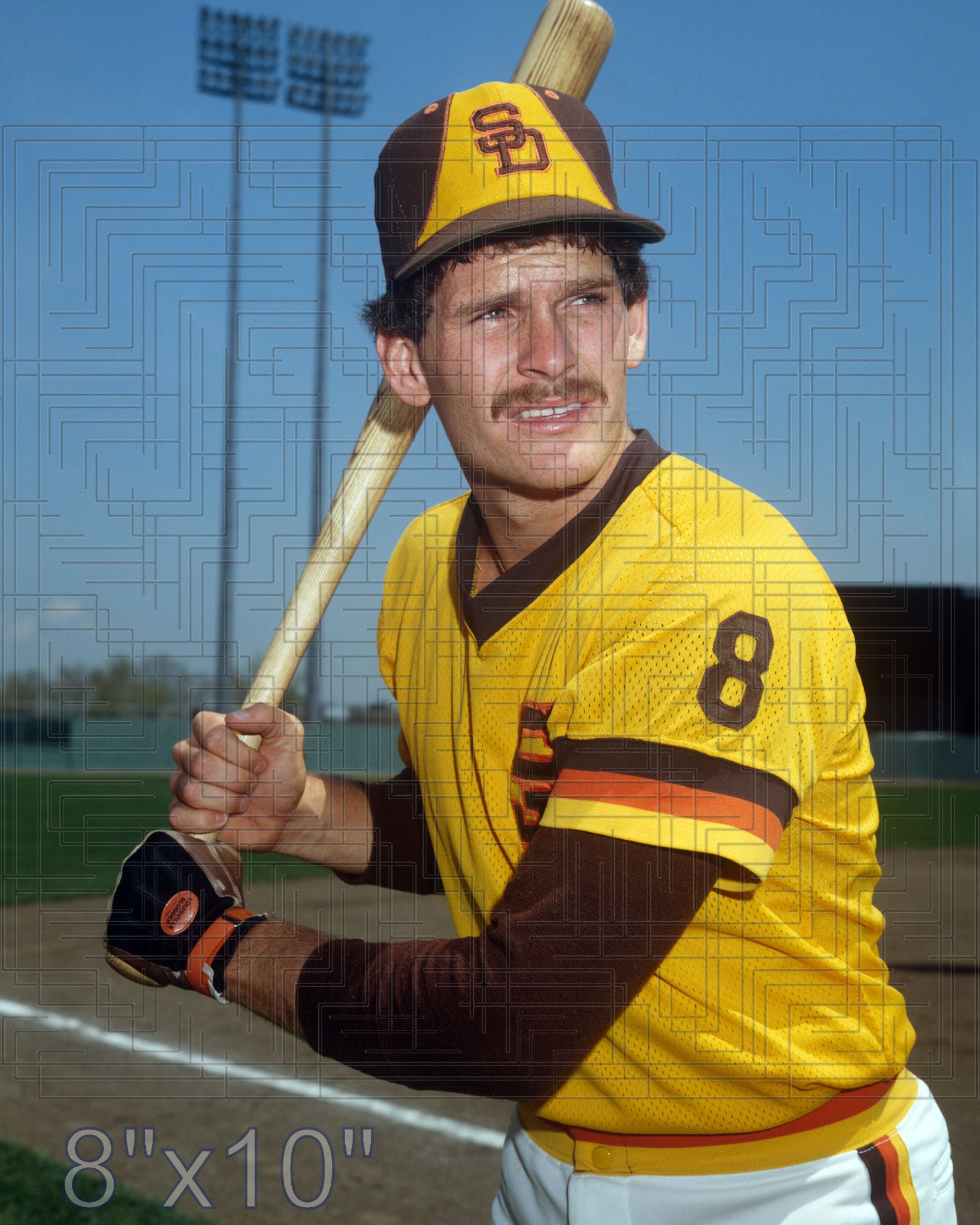 Barry Evans - 1980 San Diego Padres - choose a size & style