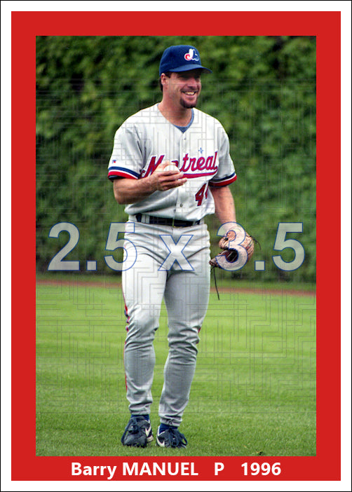Barry Manuel - 1996 Montreal Expos - choose a size & style