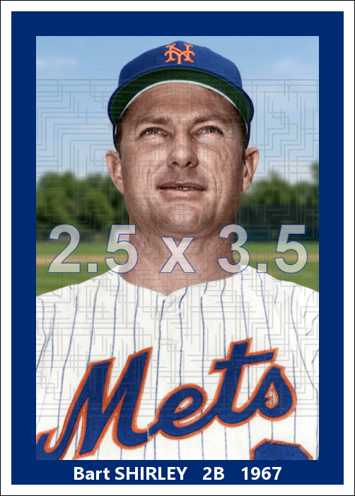 Bart Shirley - 1967 New York Mets - choose a size & style