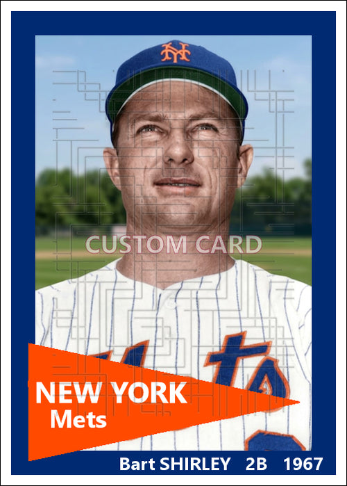 Bart Shirley - 1967 New York Mets - choose a size & style