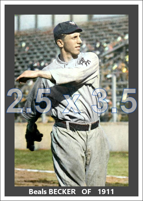 Beals Becker - 1911 New York Giants - choose a size & style