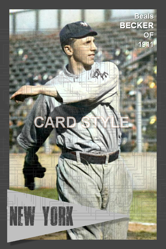 Beals Becker - 1911 New York Giants - choose a size & style