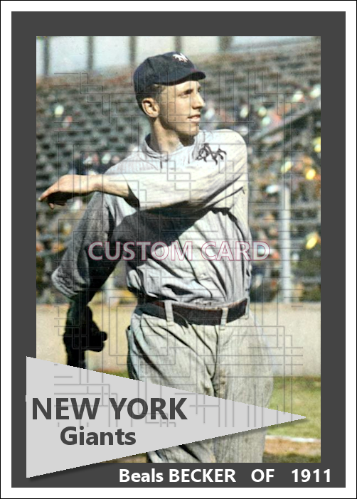 Beals Becker - 1911 New York Giants - choose a size & style