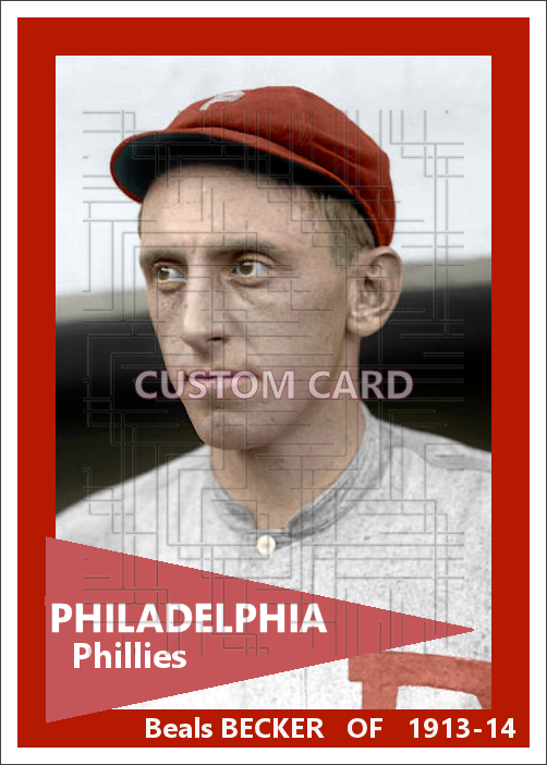 Beals Becker - 1913-14 Philadelphia Phillies - choose a size & style