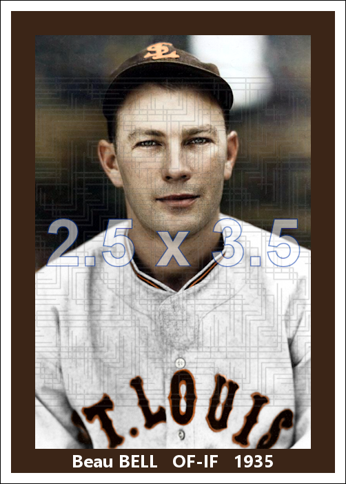 Beau Bell - 1935 St. Louis Browns - choose a size & style