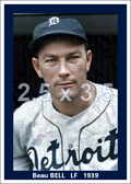 Beau Bell - 1939 Detroit Tigers - choose a size & style