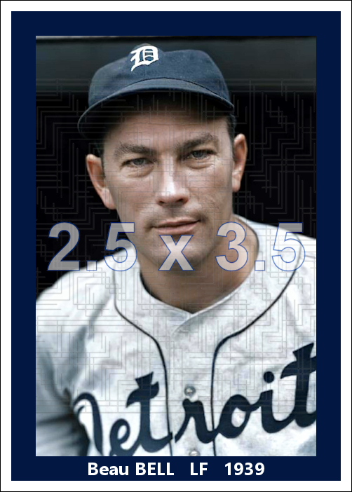 Beau Bell - 1939 Detroit Tigers - choose a size & style
