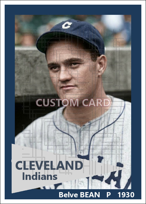 Belve Bean - 1930 Cleveland Indians - choose a size & style