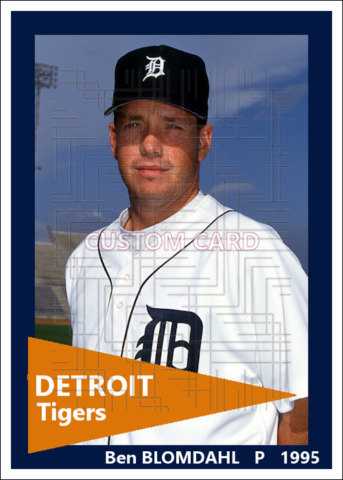 Ben Blomdahl - 1995 Detroit Tigers - choose a size & style