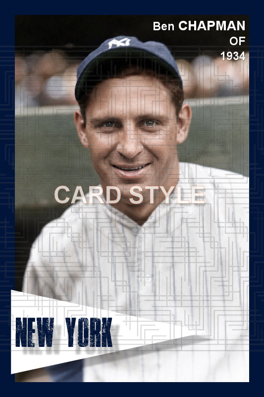 Ben Chapman - 1934 New York Yankees - choose a size & style