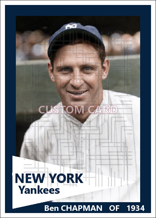 Ben Chapman - 1934 New York Yankees - choose a size & style