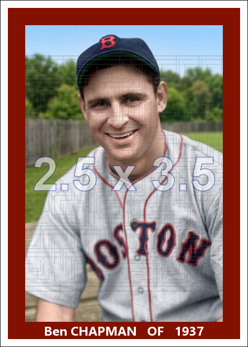 Ben Chapman - 1937 Boston Red Sox - choose a size & style