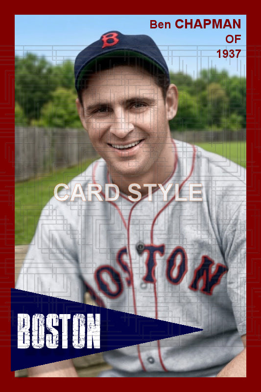Ben Chapman - 1937 Boston Red Sox - choose a size & style