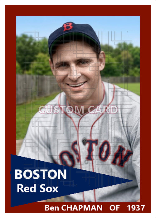 Ben Chapman - 1937 Boston Red Sox - choose a size & style