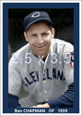 Ben Chapman - 1939 Cleveland Indians - choose a size & style