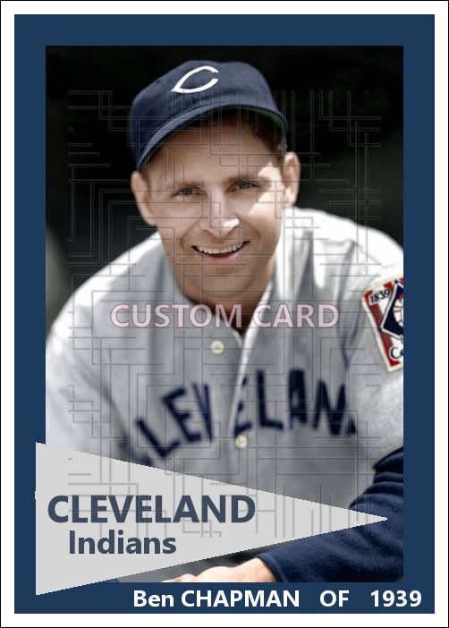 Ben Chapman - 1939 Cleveland Indians - choose a size & style
