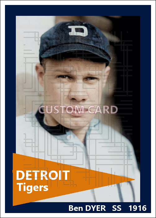 Ben Dyer - 1916 Detroit Tigers - choose a size & style