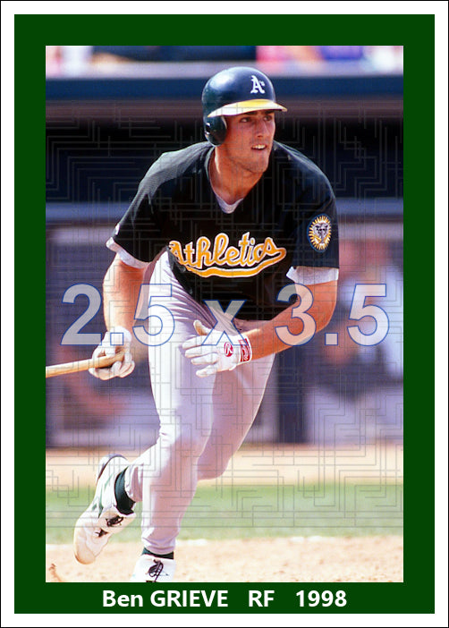 Ben Grieve - 1998 Oakland Athletics - choose a size & style