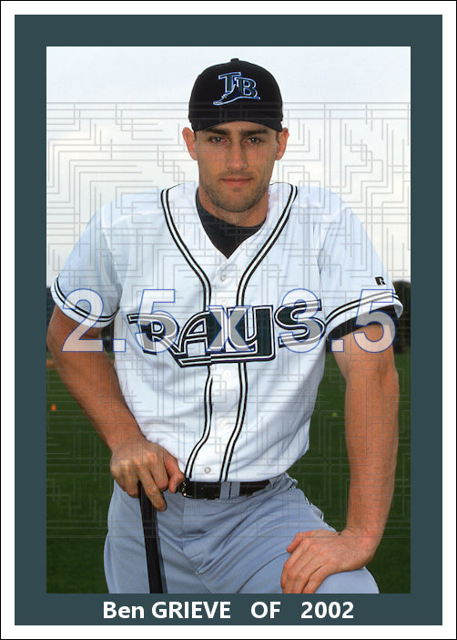 Ben Grieve - 2002 Tampa Bay Devil Rays - choose a size & style