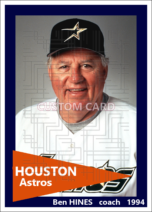 Ben Hines - 1994 Houston Astros- choose a size & style