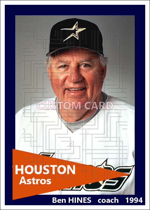 Ben Hines - 1994 Houston Astros- choose a size & style