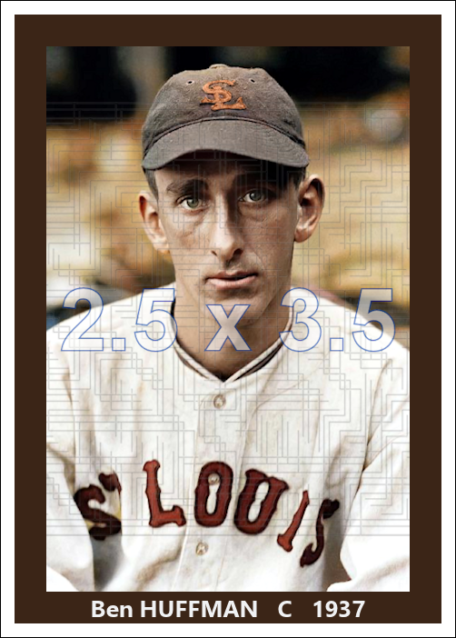 Ben Huffman - 1937 St. Louis Browns - choose a size & style