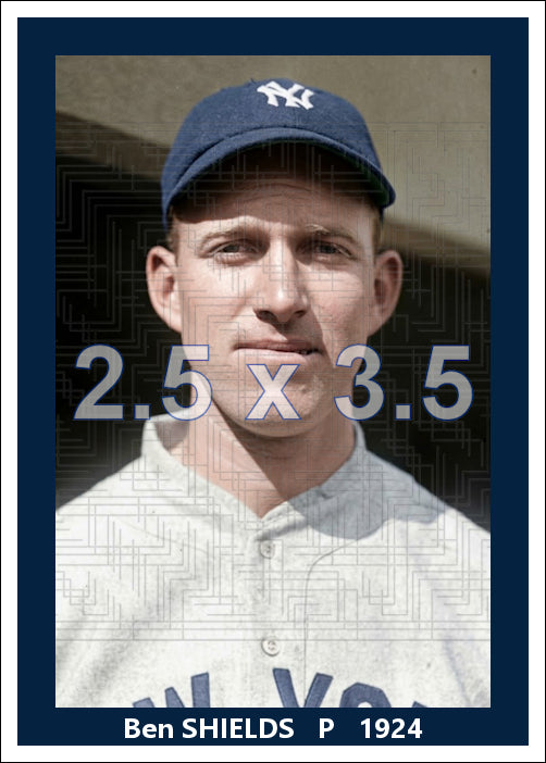 Ben Shields - 1924 New York Yankees - choose a size & style