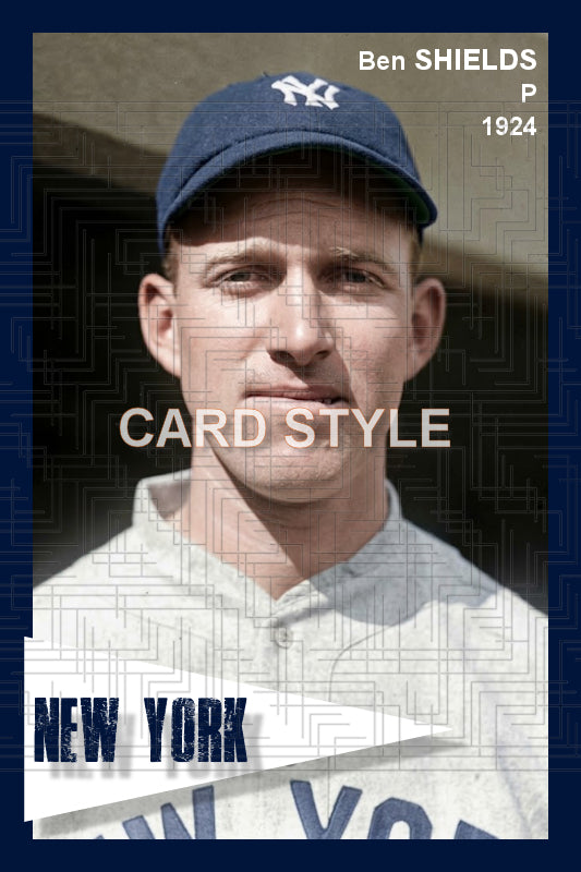 Ben Shields - 1924 New York Yankees - choose a size & style