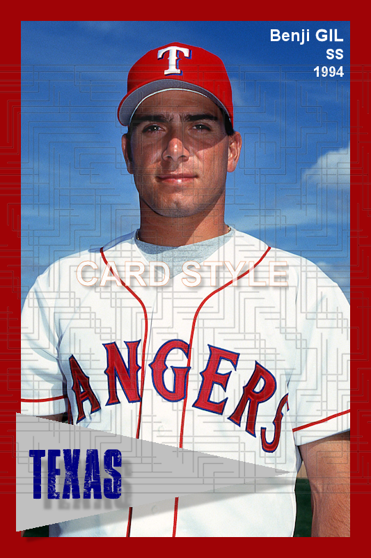 Benji Gil - 1994 Texas Rangers - choose a size & style