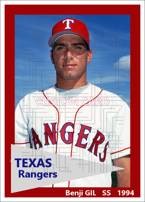 Benji Gil - 1994 Texas Rangers - choose a size & style